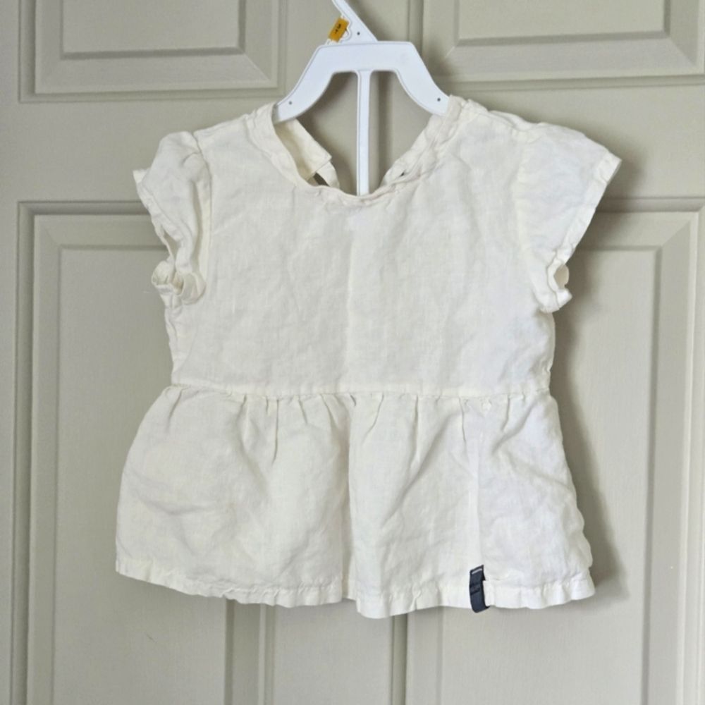 Handmade 100% Linen Shirt Size 3